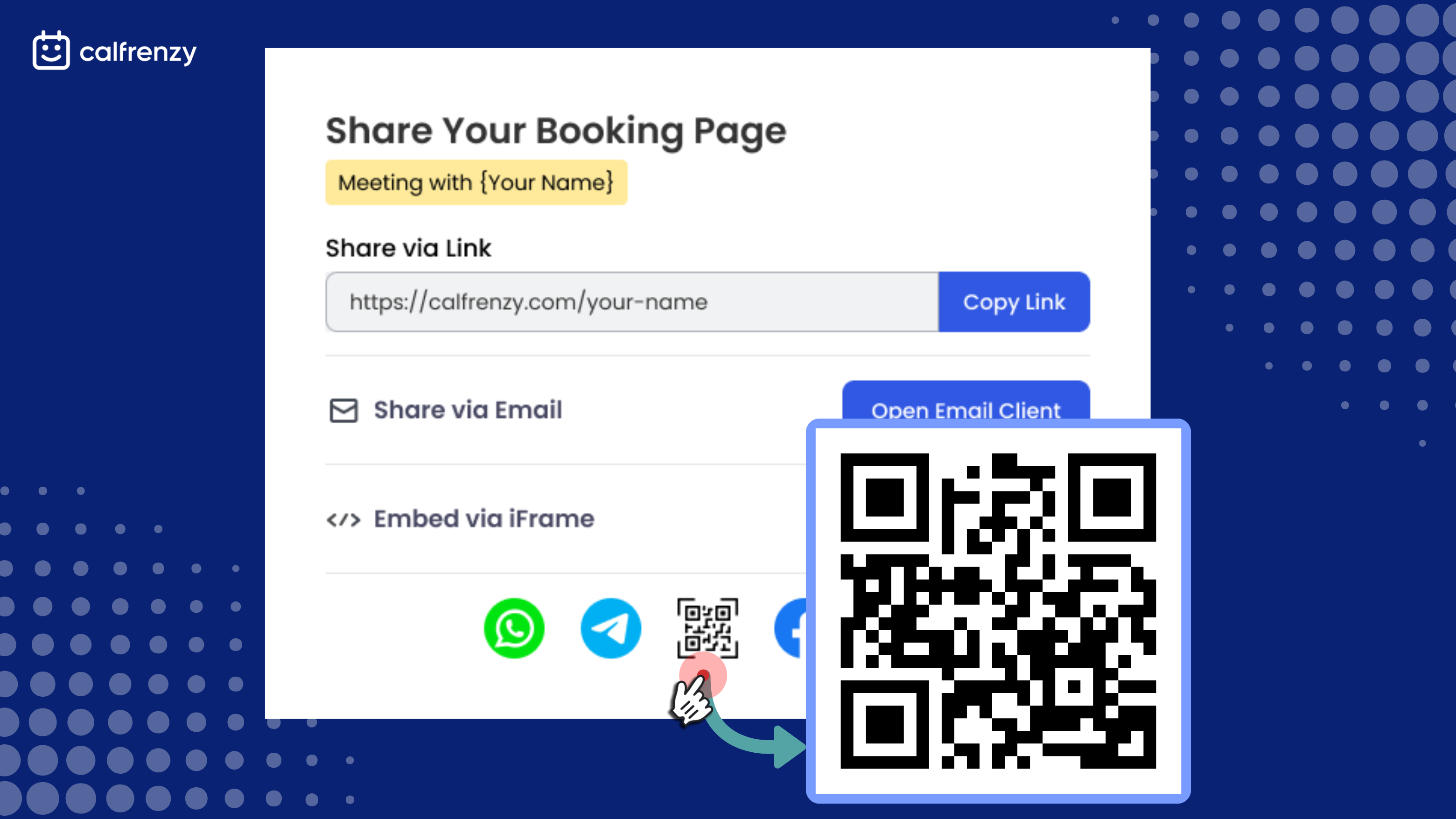 Calfrenzy’s QR Code Appointment Booking