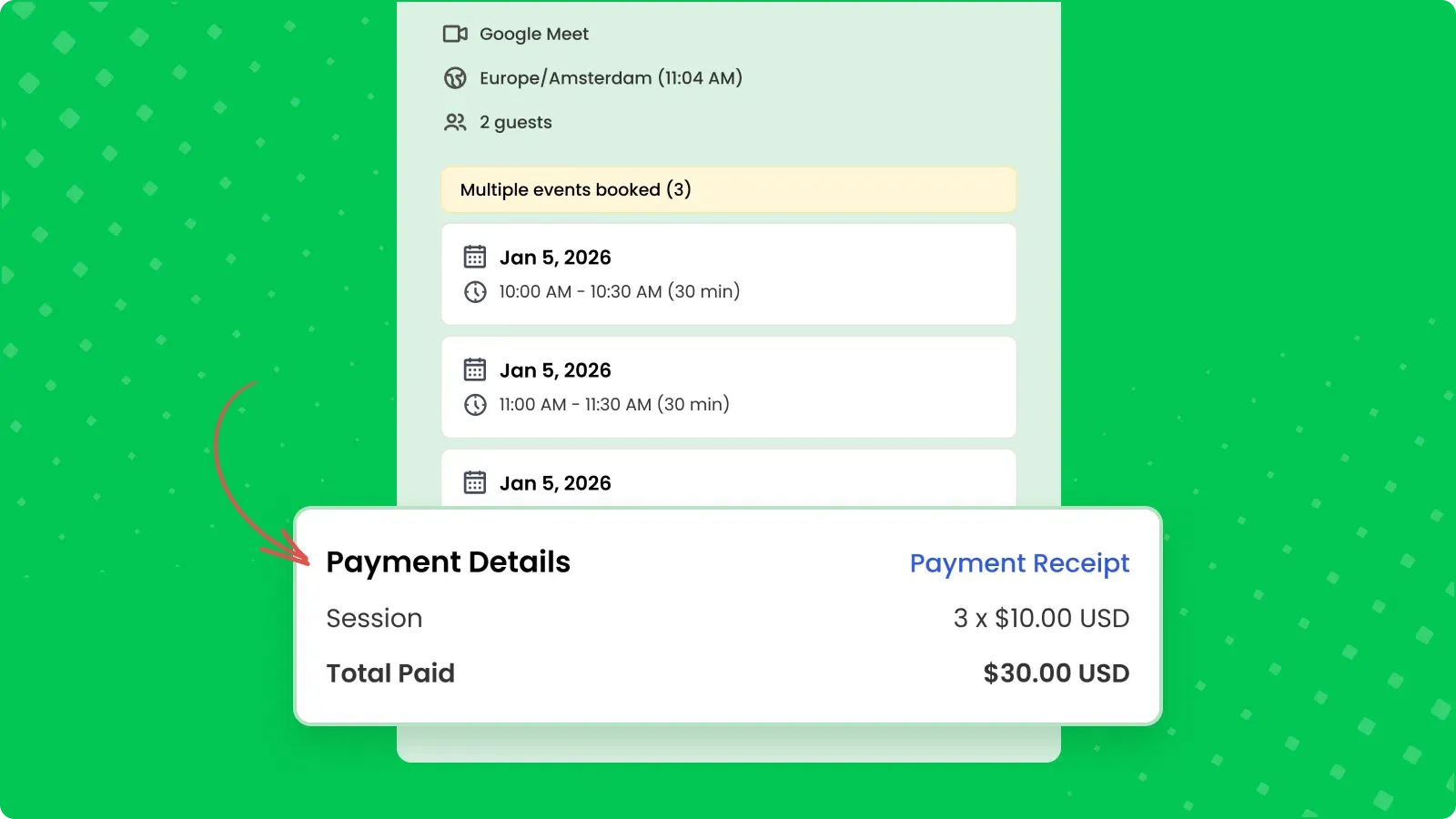 One-Time Payment and Guest Info