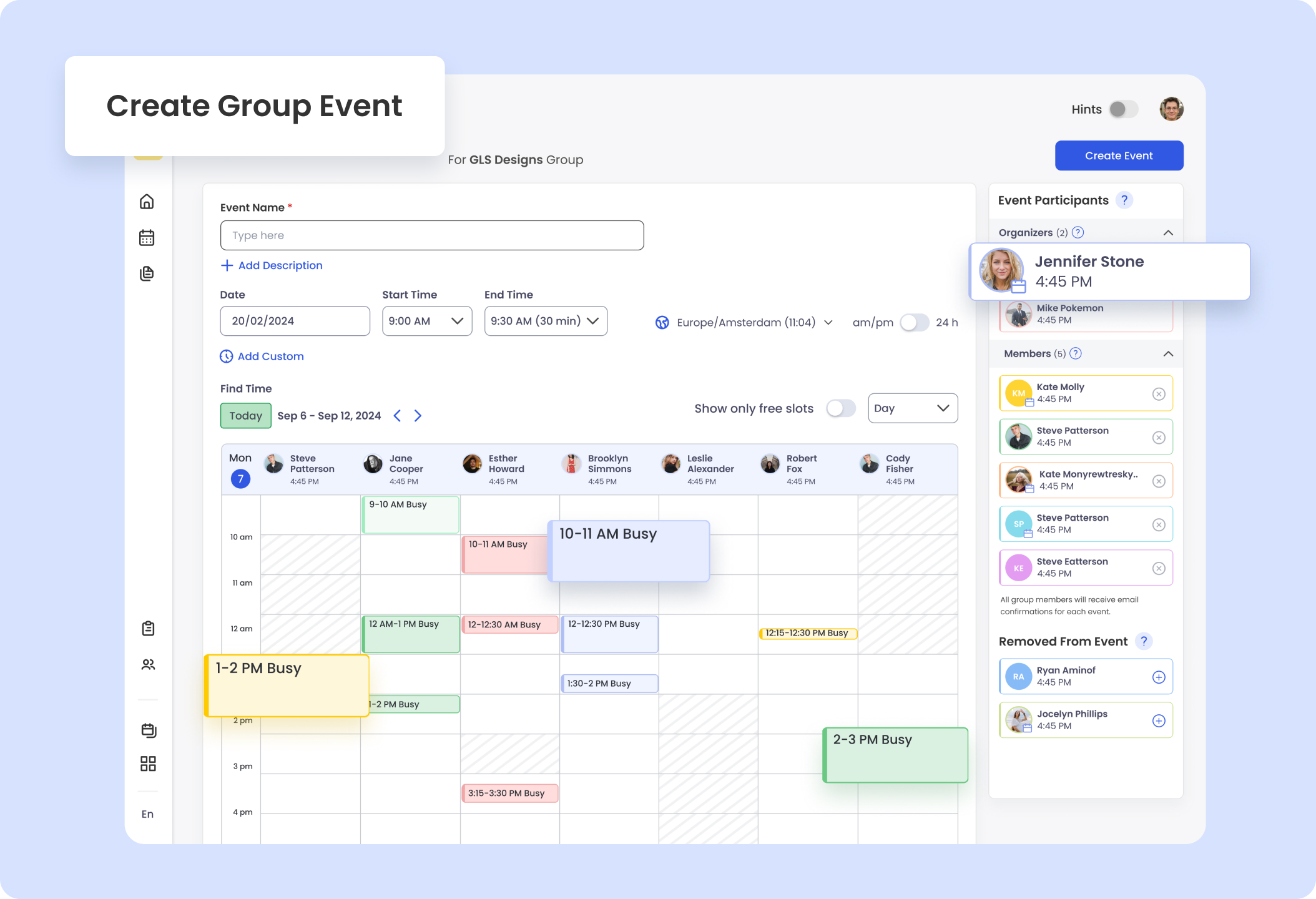 Group scheduling