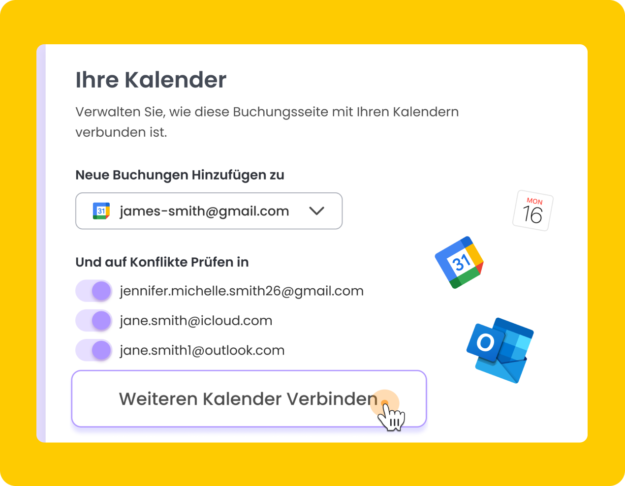 Verknüpfen Sie Ihre Kalender