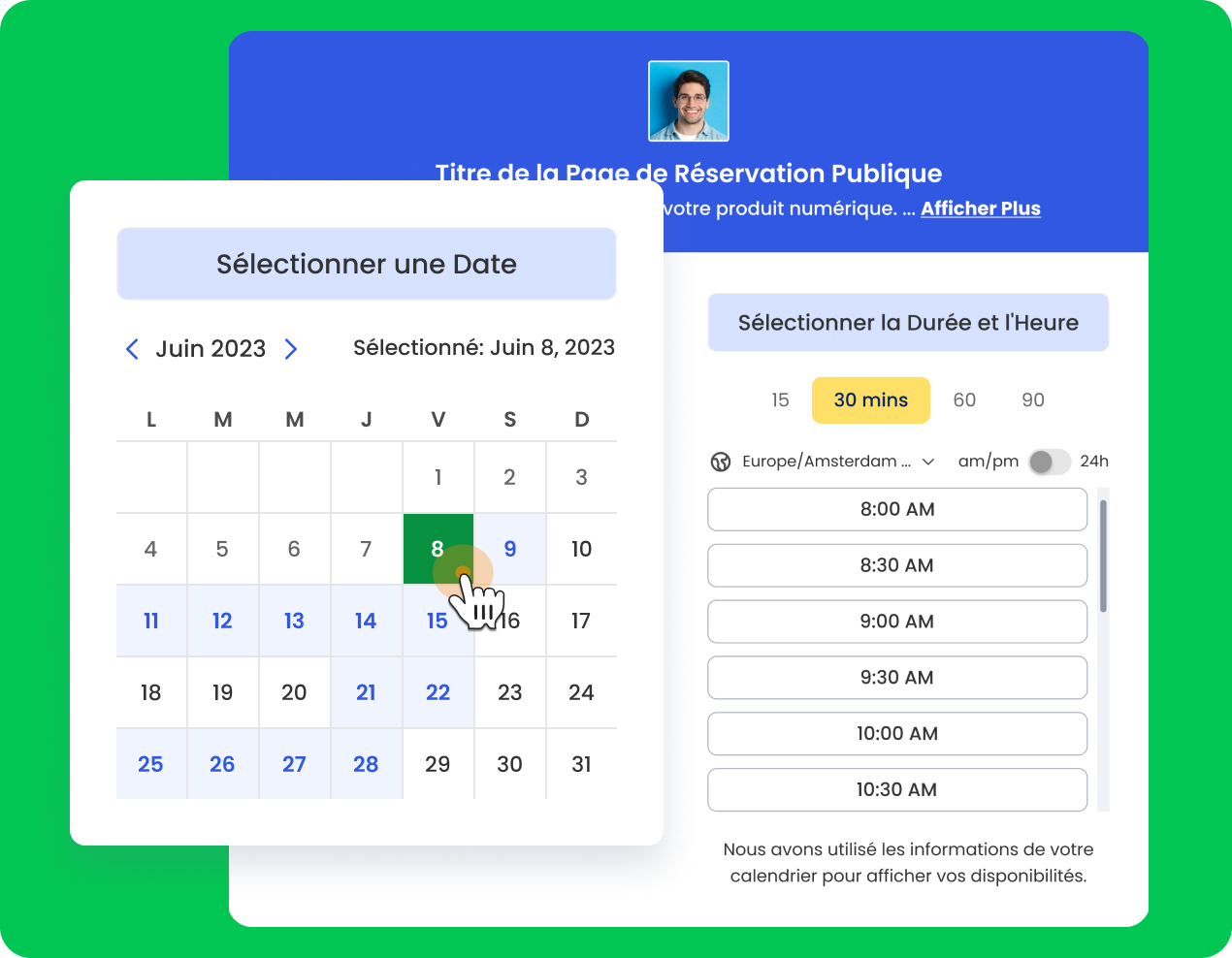 Partagez le Lien de Réservation et Recevez des Réservations