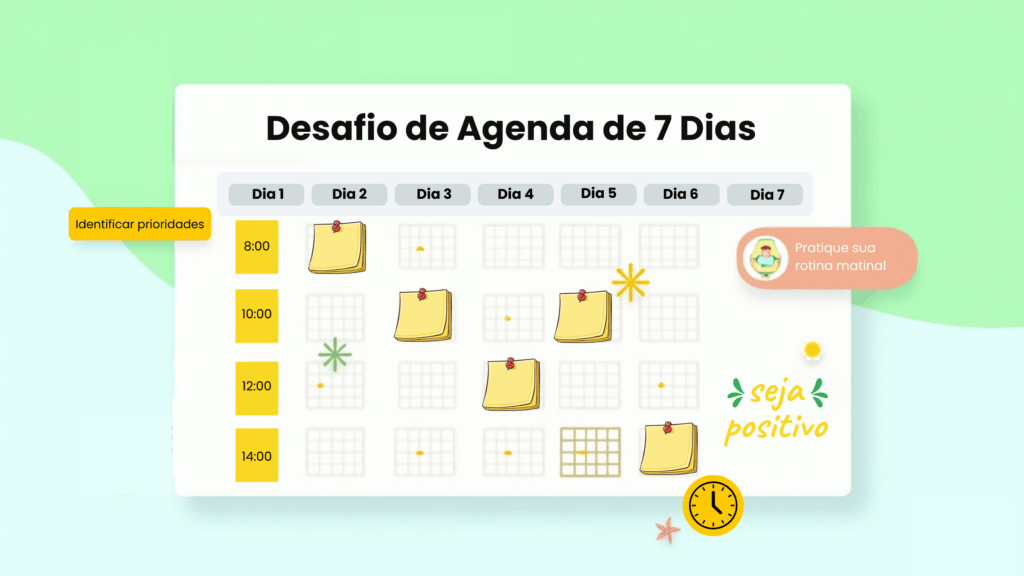 Desafio de cronograma de 7 dias