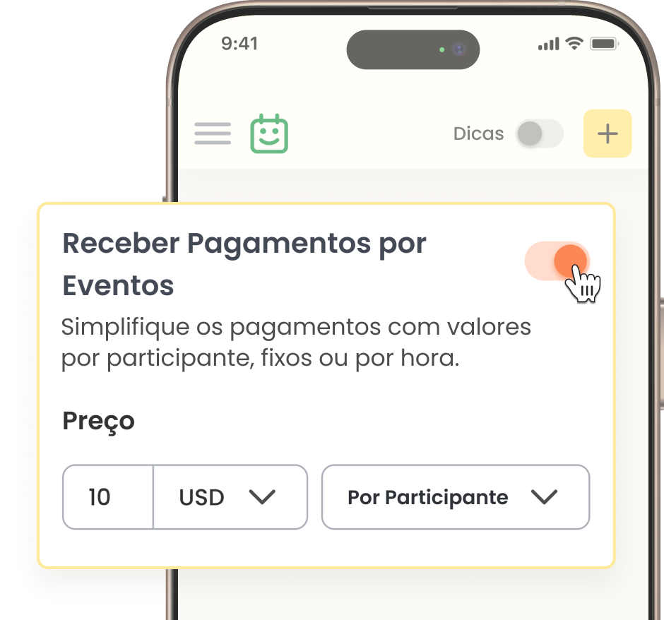 Smartphone exibindo uma tela de confirmação de agendamento com o logo da Calfrenzy, destacando a compatibilidade com dispositivos móveis.