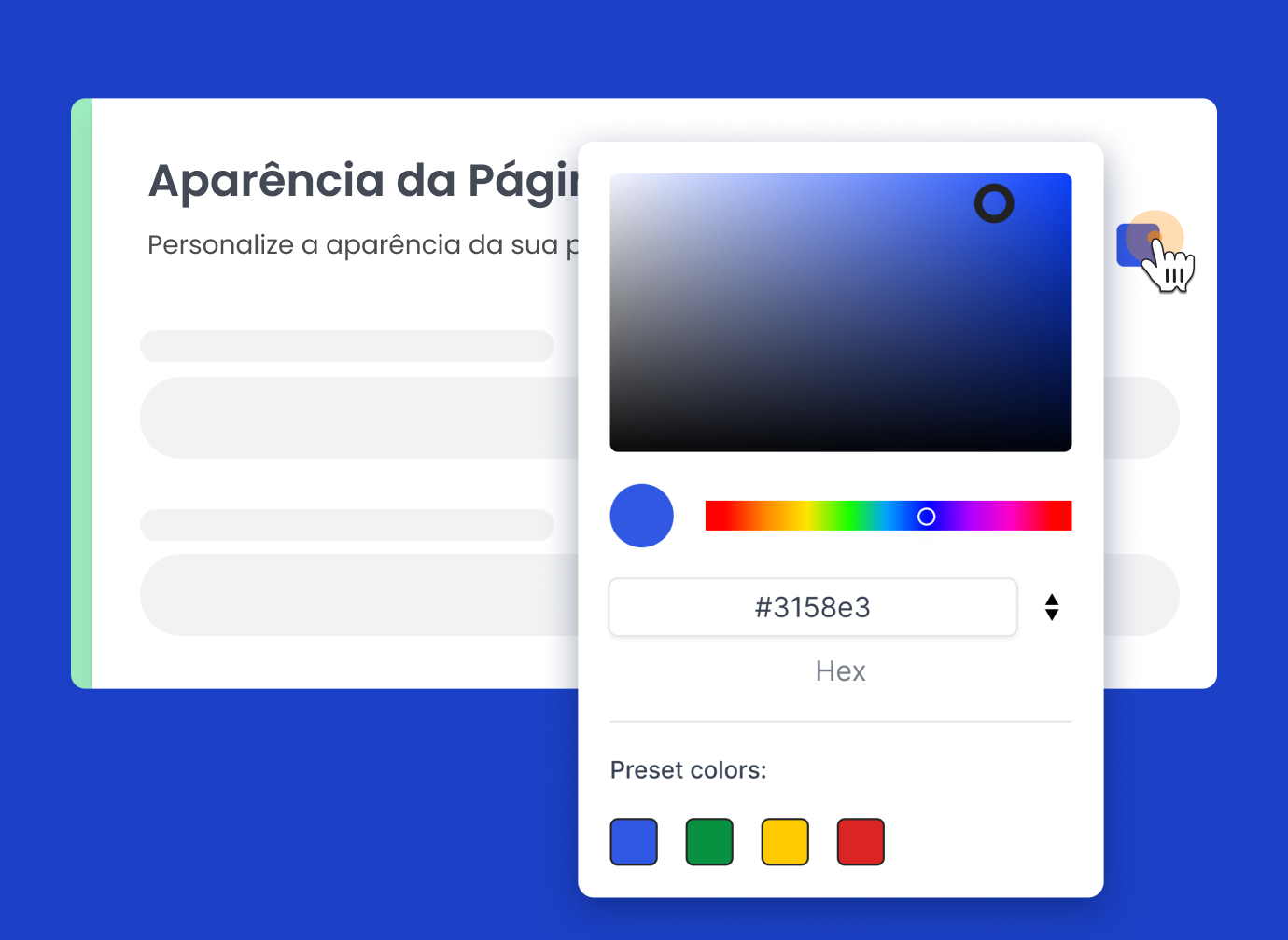 Options for branding booking pages with custom colors, images, and logos in Calfrenzy.