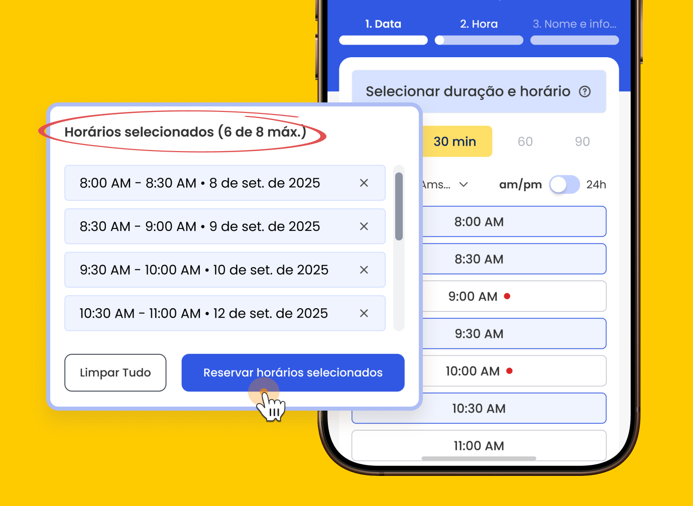 Agendamento de Múltiplos Eventos